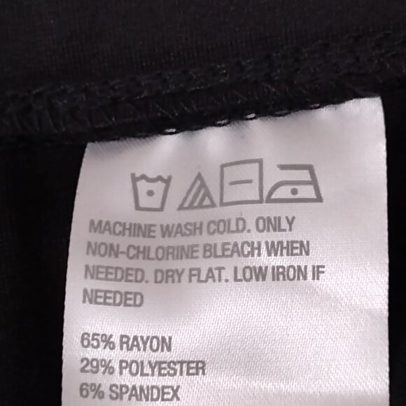 Iman Pull On Wide Leg Knit Pants, Size 2X, Black - Picture 6 of 6